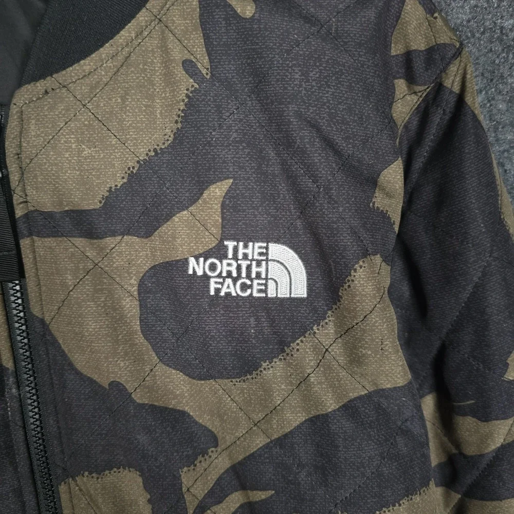 The North Face‎ Jester Jacket Mens Large Reversible Camouflage Black Shell